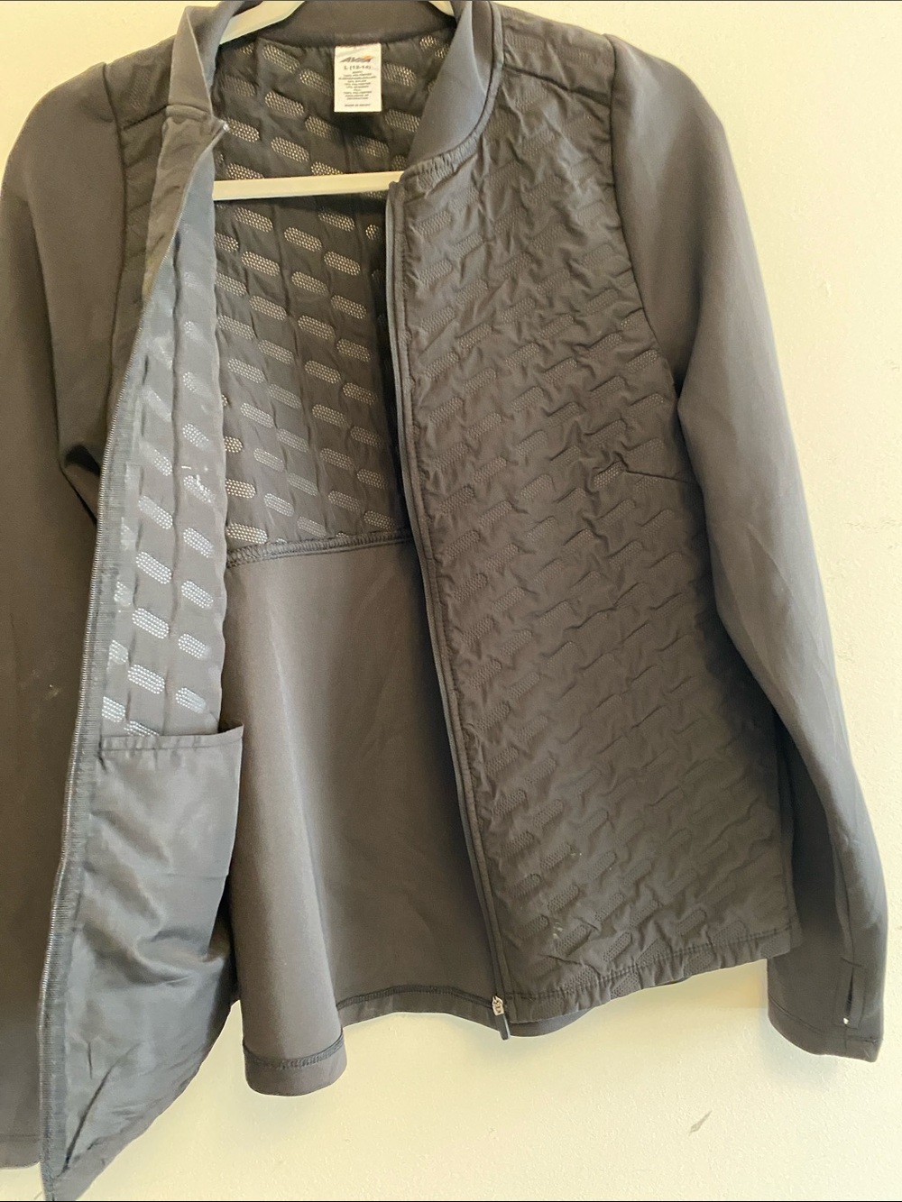 Avia Quilted Bomber Jacket - Black - Picture 10 of 10